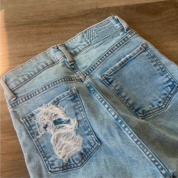 Revice light blue high waisted straight/ skinny leg jeans - Picture 6 of 6